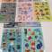 Sticker sheets puffy 25 cm 6 assorted front and back with plastic stickers image 2