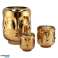 Tealight holder Rushmore gold colour 7.7 cm and Tealight holder Rushmore gold colour 9.5 cm and Tealight holder Rushmore gold colour 18 cm image 4