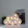 Table lamp cloud with 11 LEDs on battery 29 cm or hanging image 5