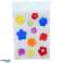 Window stickers 23.5 cm 6 assortedThe following six variants are delivered. - Large flower - Numbers - Flowers - Moon and stars - Hearts - Letters image 1