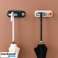 Mop holder Clipsy (white-3-pcs) ~ mopor | Broom and Mop Holder | Cleaning Tool Organizer image 2