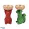 Bowl Jingle squirrel red/green purple and pink different sizes 2 assorted image 2