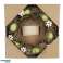 Spring wreath Easter 29 cm 3 assorted Decorated wreath in a round or heart shape. The wreath is decorated with eggs, twigs and wooden figures image 1