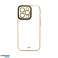 Fashion Case Case für iPhone 12 Pro Max Gel Cover mit goldenem Rahmen Bild 2