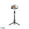Selfie Stick L05S Wireless Statyw Stativ & LED-Licht Schwarz Bild 5