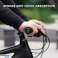 Rockbros BT1001BKRD bicycle grips made of sponge for handlebars, black part image 6