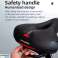 Selle de vélo Rockbros AQ 6090R, noire et rouge photo 5