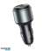 Autolader HOCO USB A 2 x Type C PD QC 95W NZ9 zwart foto 3