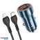 HOCO Φορτιστής Αυτοκινήτου USB A Type C Καλώδιο Type C σε Lightning PD εικόνα 1