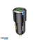 Autolader HOCO USB A 2 x Type C PD QC3.0 3A 45W NZ6 zwart foto 1