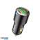 Autolader HOCO USB A 2 x Type C PD QC3.0 3A 45W NZ6 zwart foto 4
