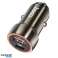 Autolader HOCO USB A Type C PD QC3.0 3A 20W Z46A grijs foto 2