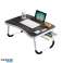 Herzberg HG 04173 : Bureau pliable avec porte-gobelet et porte-tablette photo 4