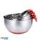 Herzberg HG 04036: Set di ciotole per 3 pezzi con coperchio grattugia foto 2