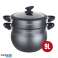 Herzog HR 2409: Couscous-Topf mit schwarzer Steinbeschichtung, 9 l Bild 2