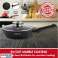 Herzog HR 3611: 28cm Marble Coated Deep Fry Pan with Aroma Knob and Removable Handle image 1