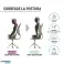 BACK BODYGUARD correcteur de posture - bande pour femmes et hommes - dos droit - attelle d’épaule avec attelle de jambe libre photo 3
