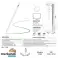 Stylet pour Samsung Galaxy Tab A9+/A8/A7, Stylet haute sensibilité avec pointe ultra fine de 1,5 mm pour Samsung Galaxy Tab A9+/A8/A7, Blanc photo 1