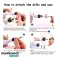 Lime à ongles électrique blanche Perceuse à ongles professionnelle 1 ensemble Perceuse de manucure électrique professionnelle Pratique Siège d’ongle Ensemble de pédicure Set avec bavures Ongle photo 3