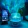 Kostka polární záře s Bluetooth reproduktorem, bezdrátová zářící lampa Aurora 16 barev, dobíjecí projektor galaxie s oceánskými vlnami, hvězdná senzorická noc fotka 3