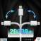 1m Alogy Cable de alta velocidad USB-C tipo C a Lightning PD Cable 20W blanco fotografía 6