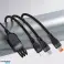 3σε1 καλώδιο γρήγορης φόρτισης USB C micro USB Lightning QC3.0 Quick Char εικόνα 1