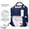 Herzberg HG 03206: Multifunktions-Mama-Windel- und Babyflaschentasche Blau Bild 5