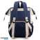 Herzberg HG 03206: Multifunktions-Mama-Windel- und Babyflaschentasche Blau Bild 4