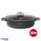 Herzog HR 5213: 32cm Marble Coated Shallow Casserole with Aroma Knob   6.1L image 2
