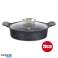 Herzog HR 5225: Casseruola bassa rivestita in marmo da 28 cm con manopola dell'aroma 3.7L foto 2