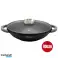 Herzog HR 5231: 40cmMarble Coated Wok with Glass Lid Aroma Knob   8.5L image 2