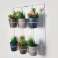Ensembles de cintres muraux Artstone en métal blanc avec 6 pots de fleurs photo 1