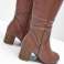 6 € cada uno, STOCK RESTANTE, Stock de botas de mujer para la temporada de invierno y otoño, Zapatos al por mayor fotografía 1