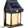 LAMPE SOLAIRE APPLIQUE MURALE LANTERNE LED FAÇADE AMPOULE JARDIN EXTÉRIEUR photo 1