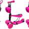PR-5004 Mini Scooter - Zadel Step Met 3 Wielen - Met Duwstang - LED Wielen foto 3