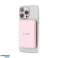 Batterie externe magnétique PB10 Lifemag Magsafe Power Bank 5000 mAh Rose photo 1