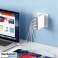 Somostel Power Selivery Q24 130W Gan 2x USB C 2x Vegglader bilde 3