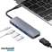 Хаб USB адаптер Somostel SMS BZ08 PD 60W 1XTYP C 2XUSB 2.0 1X USB 3.0 зображення 1