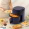 Cheffinger CF AFRY8: Heißluftfritteuse, 1400 W, Heißluftfritteuse, 8 Liter, Fritteuse mit digitalem LED-Touchscreen, einstellbare Temperaturregelung, guter Grill -blau Bild 1
