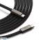 2x Cable USB C Tipo C Ringke Cable USB 3.2 Gen PD240W 200cm Negro fotografía 2