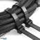 KABEĻU SAITES UV ZIP TIES melns 2.5x100MM 100 GAB attēls 2
