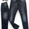 Voorraad partijen bruine jeans leeuwen met rip washes licht donker maat 44-54 foto 3