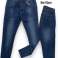 Voorraad partijen bruine jeans leeuwen met rip washes licht donker maat 44-54 foto 5