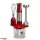 Royalty Line RL ESMS800RED: Sada tyčového mixéru 3 v 1 Power Whisk Ponorný mixér Chopper Red fotka 1
