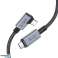 UltraBoost Max USB 4.0 8k 40Gbps Type C Kabel PD240W 150cm Grå bilde 1