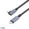 UltraBoost Max USB 4.0 8k 40Gbps Type C Kabel PD240W 150cm Grå bilde 4
