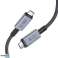 UltraBoost Max USB 4.0 8k 40 Gbps Type C Kabel PD240W 100cm Grå bilde 1