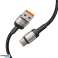 UltraBoost Evo USB C / USB C PD-kabel 100W 5A 2 m Sølv bilde 2