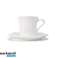 Set cești espresso și farfurii St. James din porțelan alb 100ML fotografia 1
