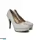 Mix van drie kleuren pumps met hakken en glitters - D-grade foto 6